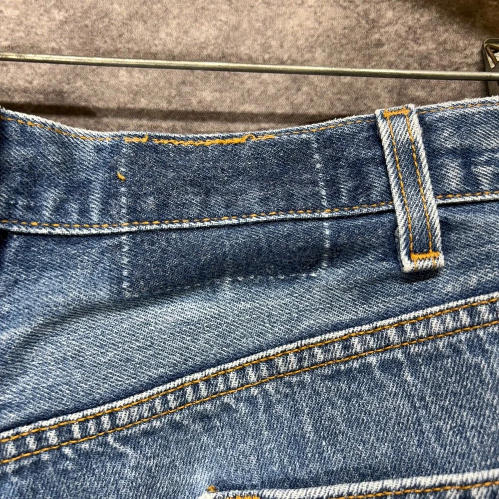 VTG 90s Levis 501 STF Jeans Mens 46x32 Made in USA Blue Straight Leg Button Fly
